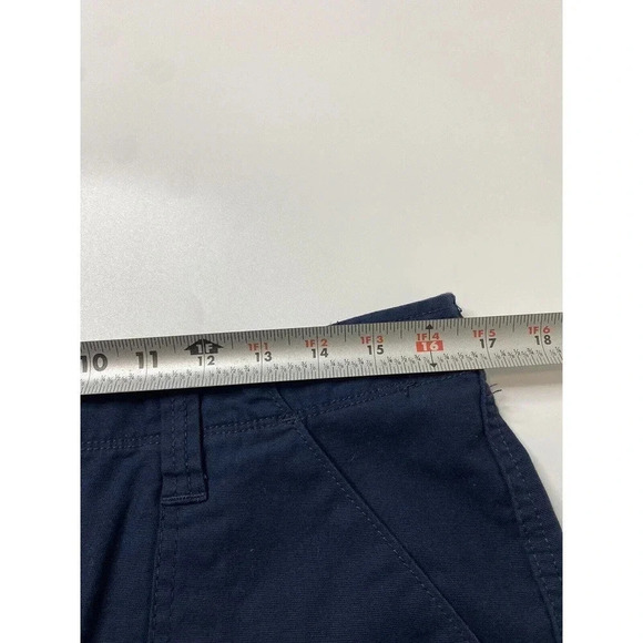 REI Mens Size 32 Navy Cargo Short Hiking Camping 7” Inseam - Picture 3 of 8